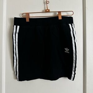 Black stretchy Adidas skirt